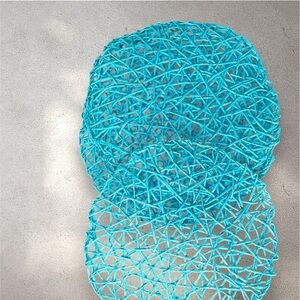 Blue Woven Placemat Set 8 pc